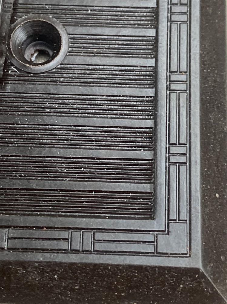 3 VTG Dashed Line Bakelite Brown Single Toggle Switch Plate Cover NOS. E9