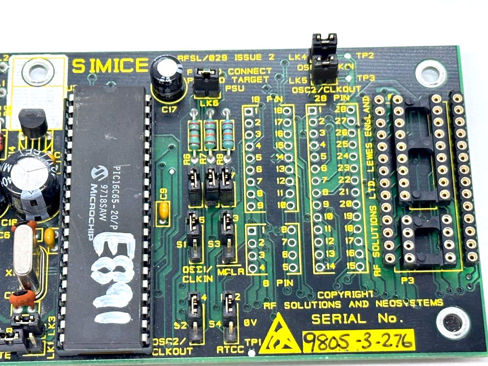 RF Solutions and Neosystems RFSL/029 SIMICE PCB Board