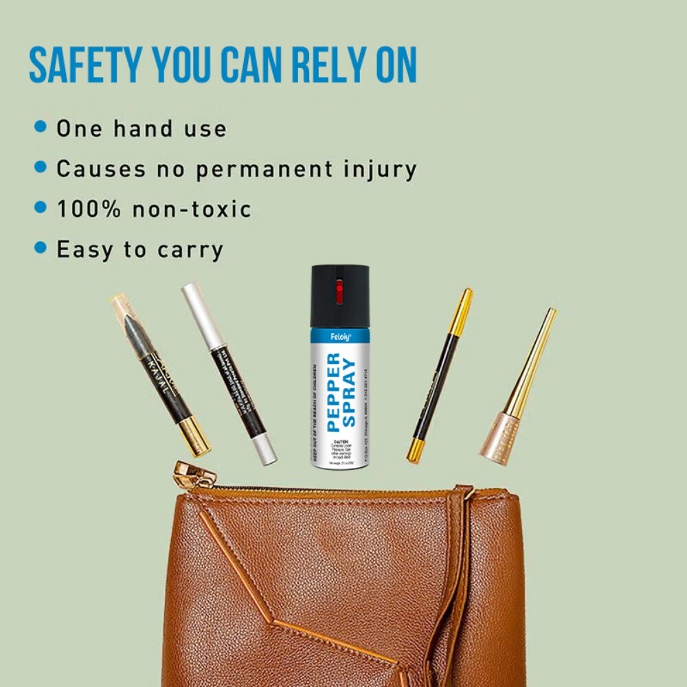 5 Pack 2oz Inert Water-Based Defensive Pepper Spray Stream