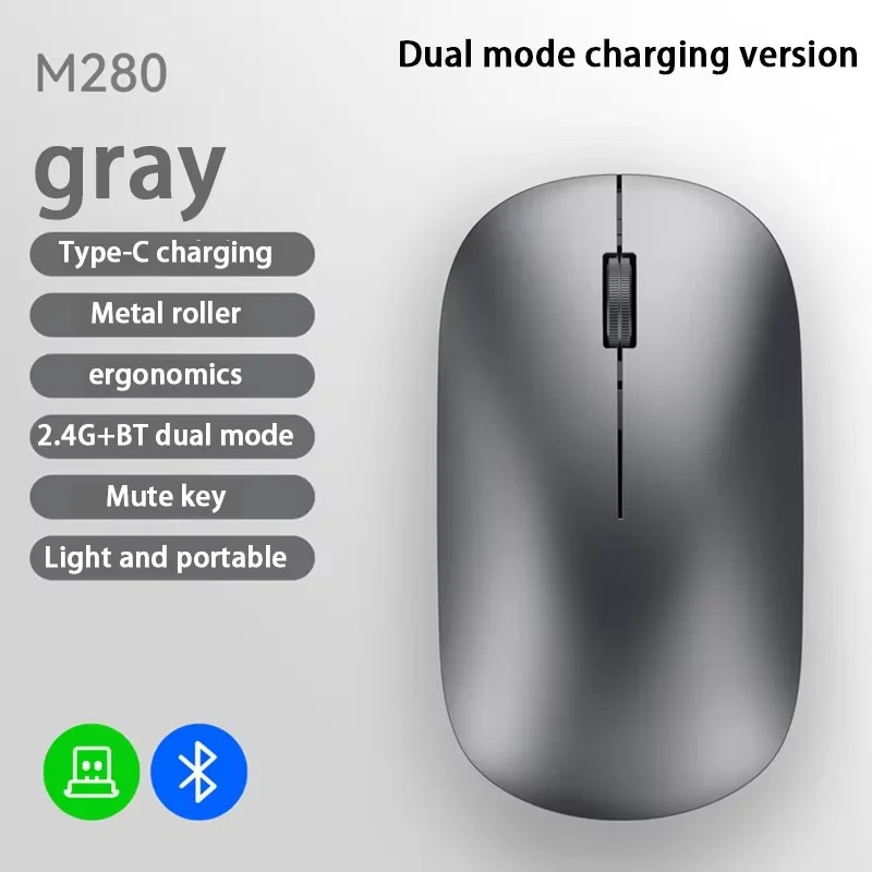 Original Wireless Mouse Type-c Charging Silent Click Portable Office Comfort