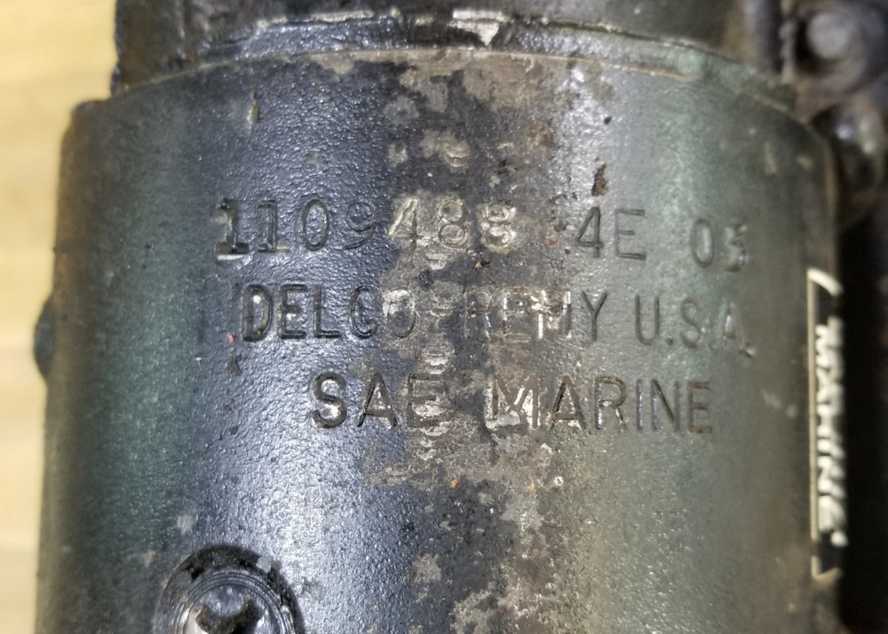 Delco Remy Marine Starter 1109488 Inline Bolt Pattern