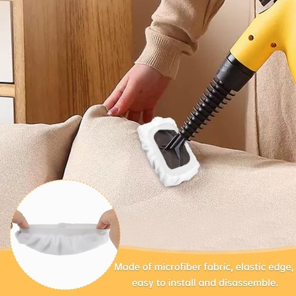 Versatile Microfiber Cloth & Steam Cleaner Attachments - Washing Made Easy