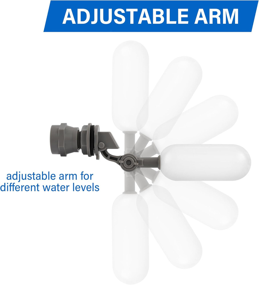 1/2 Inch NPT Mini Float Ball Valve Kit Automatic Fill Feed Humidifier Tank Pond