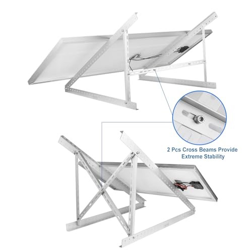 45" Solar Panel Mount Bracket for 100-400 Watts Solar Panel with Enhanced 1 Set