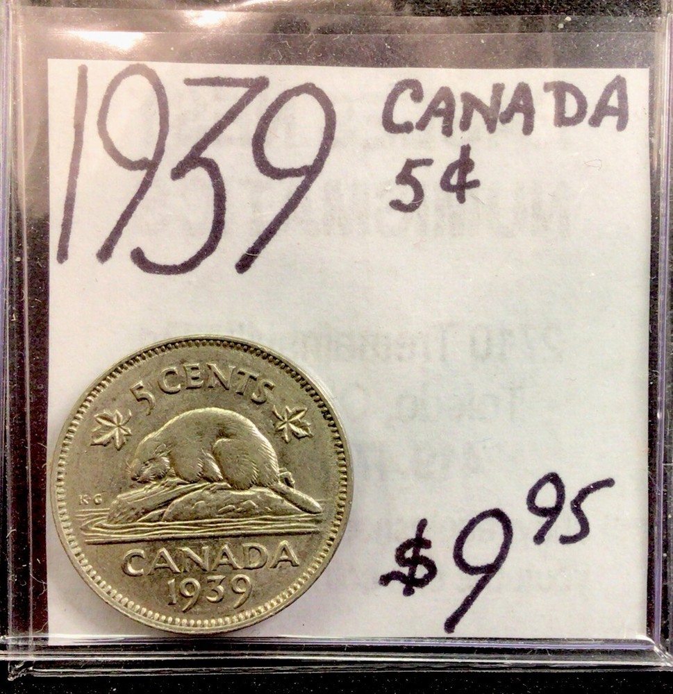 1939 Canada 5 Cents. ENN Coins