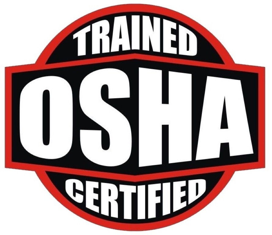 TRAINED CERTIFIED OSHA HELMET STICKER / HARD HAT STICKER