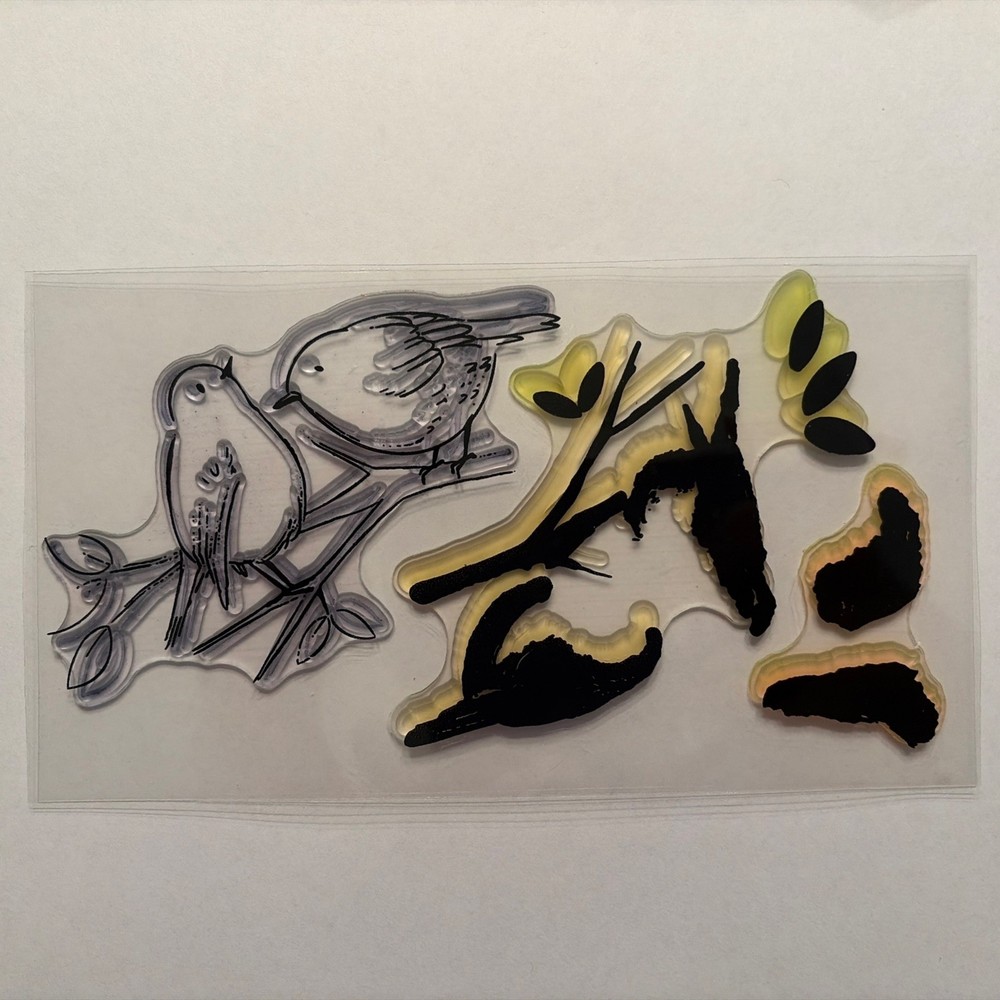 Layerd Birds Clear Rubber Stamp