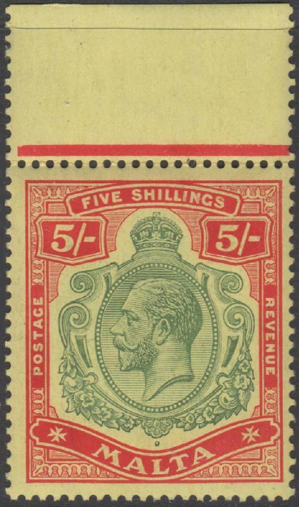 MALTA KGV Scott 61  SG88  Never Hinged