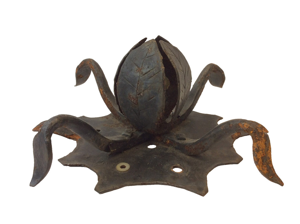 Blacksmith Made Lotus Hanging Plant Custom Mount Canopy Decorative