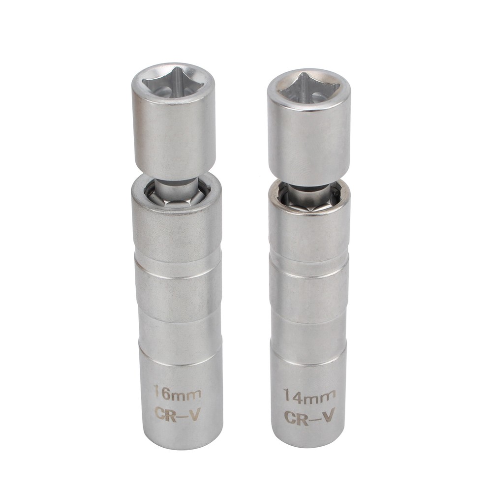14MM 16MM Thin Wall Magnetic Swivel Spark Plug Socket 12-Point Removal Tools