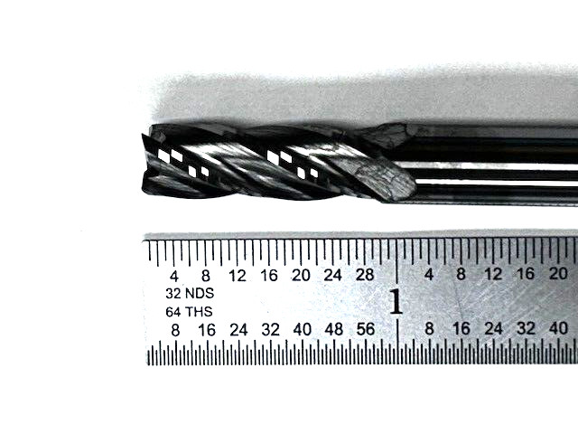 19/64 4 FLUTE SINGLE END SOLID CARBIDE END MILL CC HTC 120-4296 USA