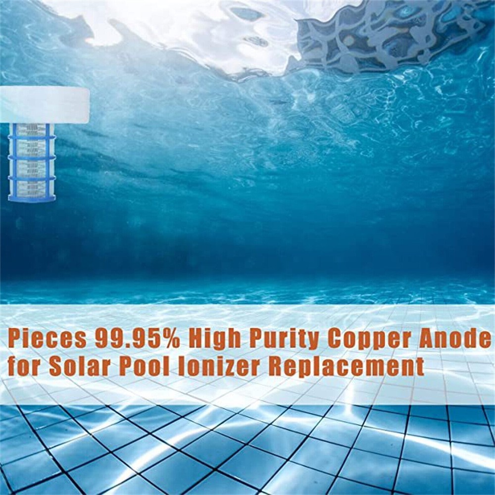 Solar Powered Pool Ionizer Purifier Copper Silver Ion Algae Cleaning New5C
