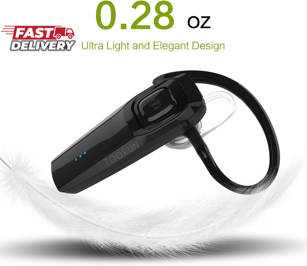 Bluetooth Headset, M26 Bluetooth Earpiece Handsfree V5.0 Wireless Headphone with