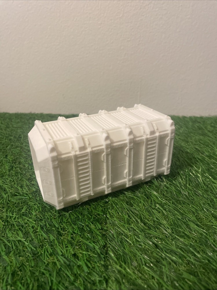 Warhammer DnD Compatible Terrain CONTAINERS X 12, WHITE Unpainted