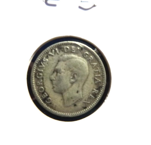 Canada 1949  .800 % Silver 10 Cents 👀
