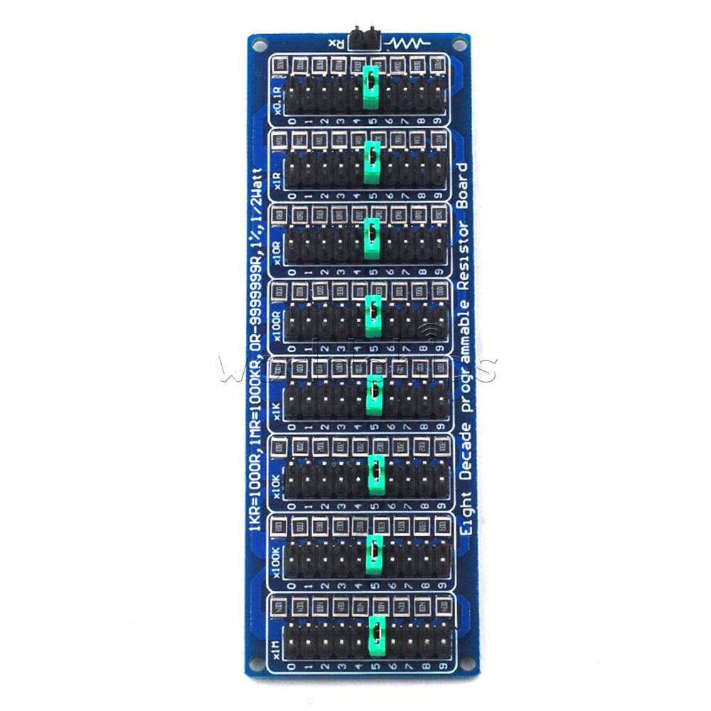 Programmable Resistor Board 8-segment 1R Accuracy 0.1R/1R - 9999999R Module