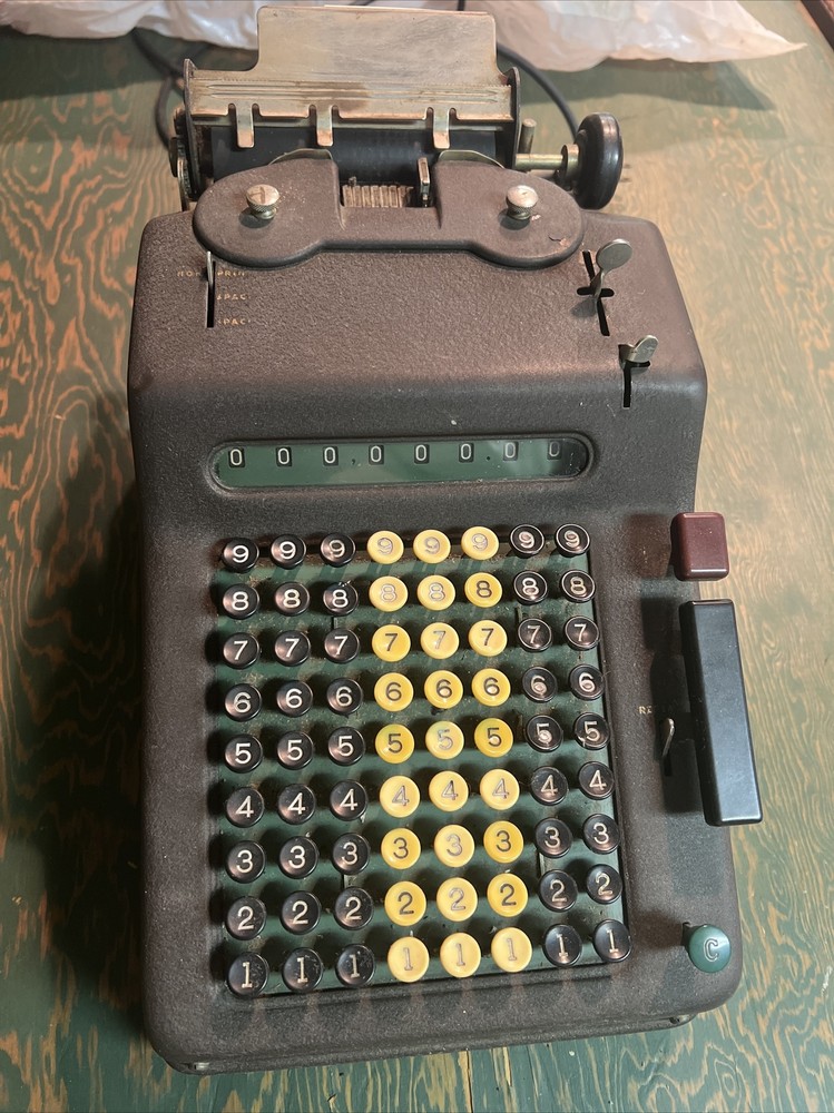 Allen & Wales Model E Adding Machine 1958