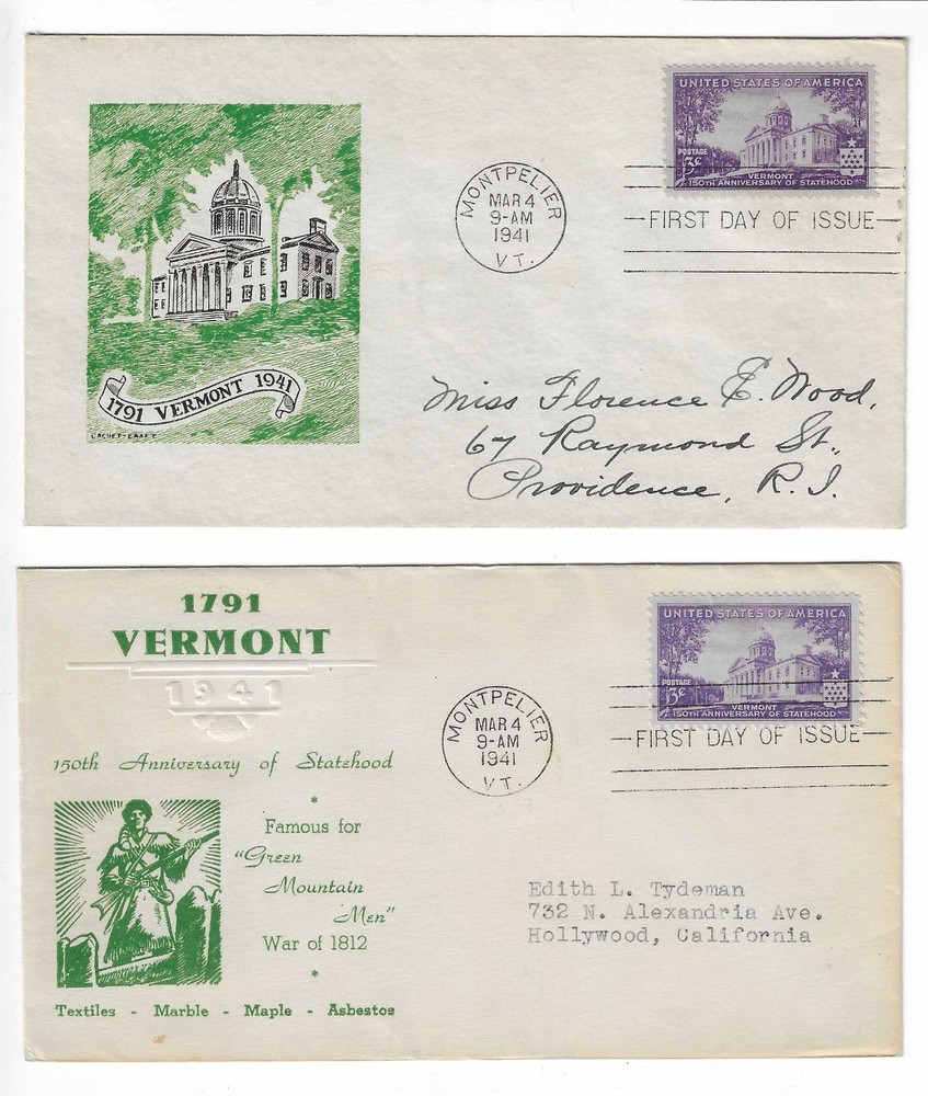 FDC's   903-9, 903-15     --  Cachet Craft , Paper Craft