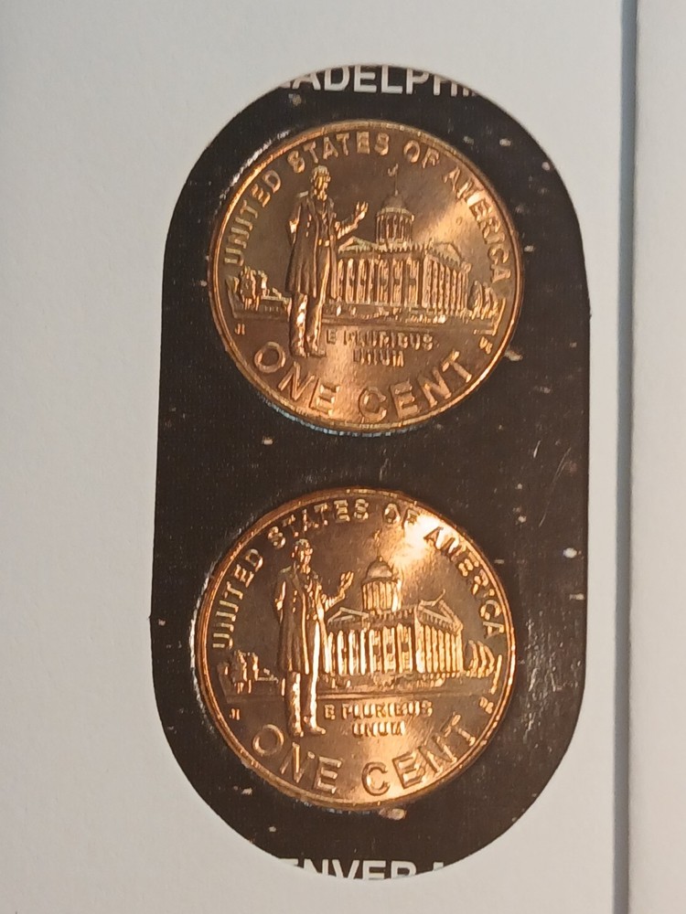 2009 P and D 1 Cent 4 Sets First Day Of Issue .