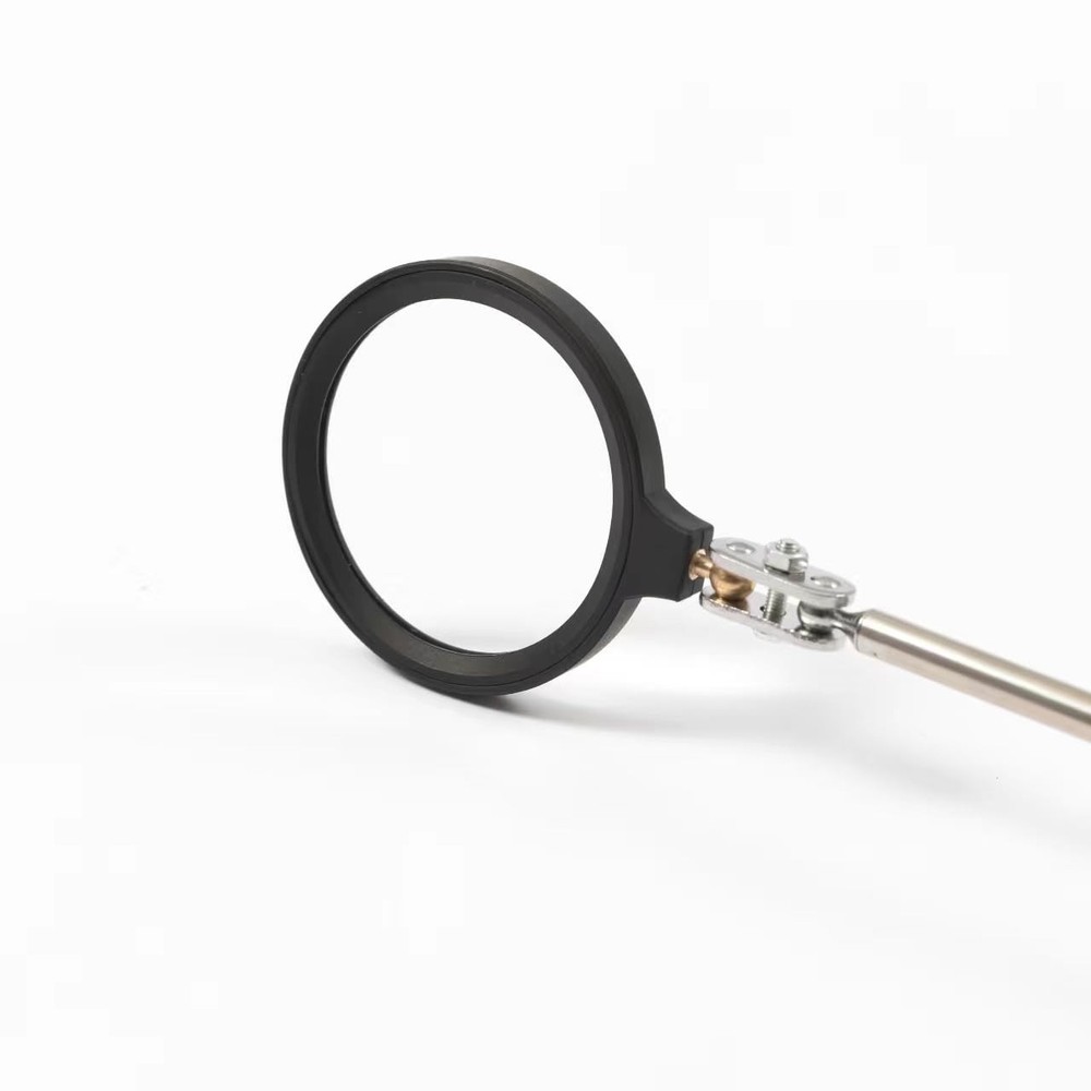 Telescopic Folding Handheld Magnifying Glass, 5X Large Rectangle Reading Magn...
