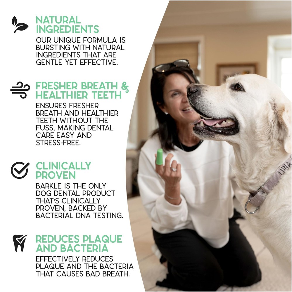 Vet Approved Dog Teeth Cleaning Toothpaste & Tooth Brushing Kit | Eliminate P...
