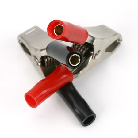 Dynamite Alligator Clips with 4mm Bullet Jack 2 DYN5016