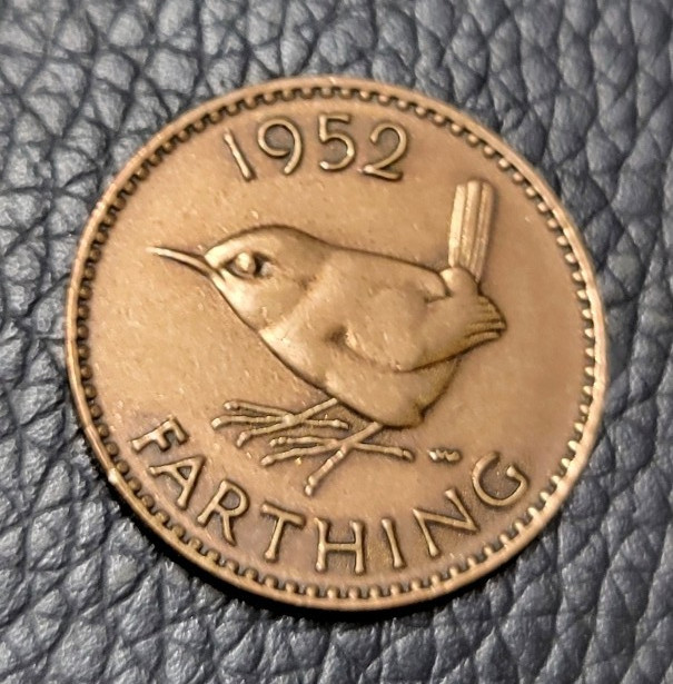 1952 Great Britain Farthing Coin