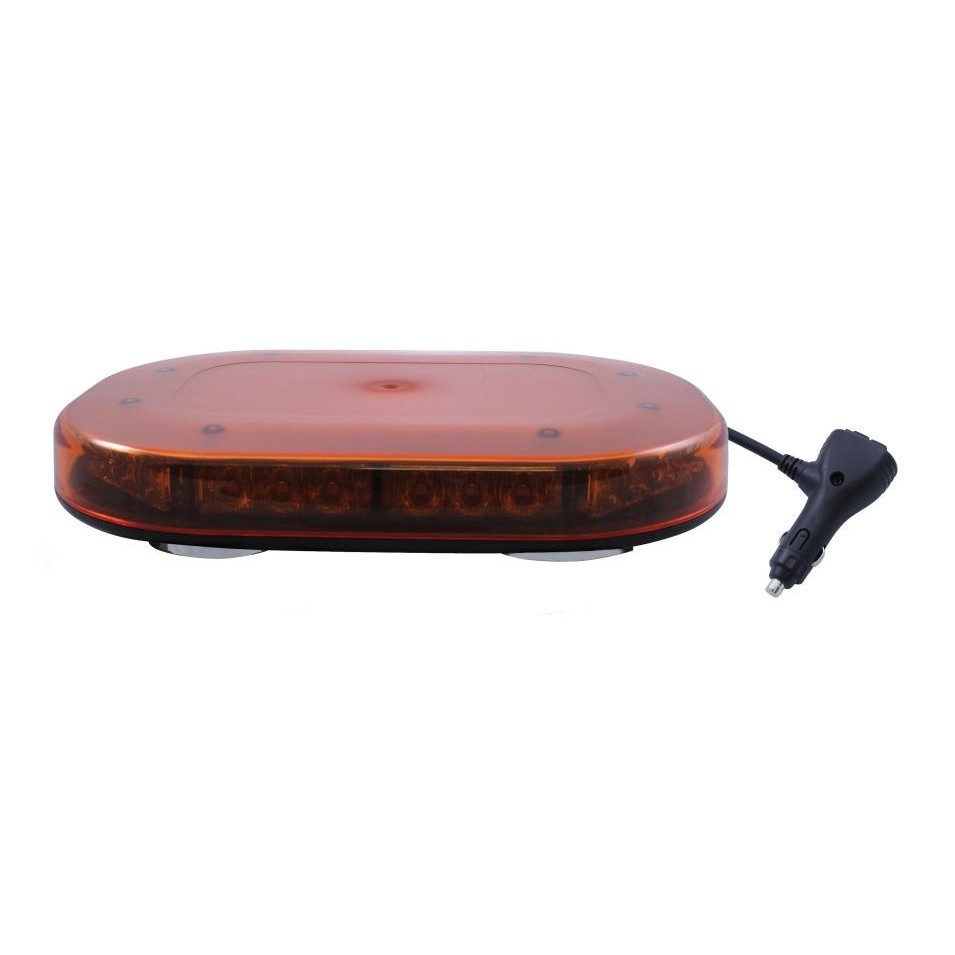 High Power LED Micro Warning Light Bar, 30 Diodes, 23 Flash Pattern-Magnet Mount
