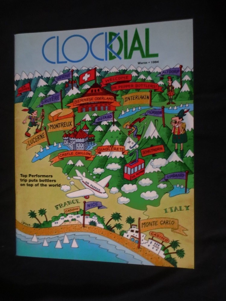 DR PEPPER CLOCK DIAL  WINTER  1994 MAGAZINE