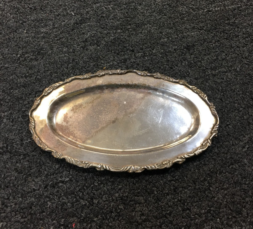 Silverplated Oval Platter Serving Dish 8"X5", VINTAGE