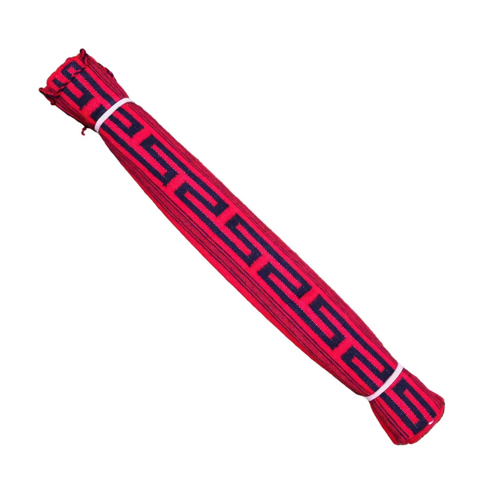 Red Simple Sarape Greca Charro Saddle