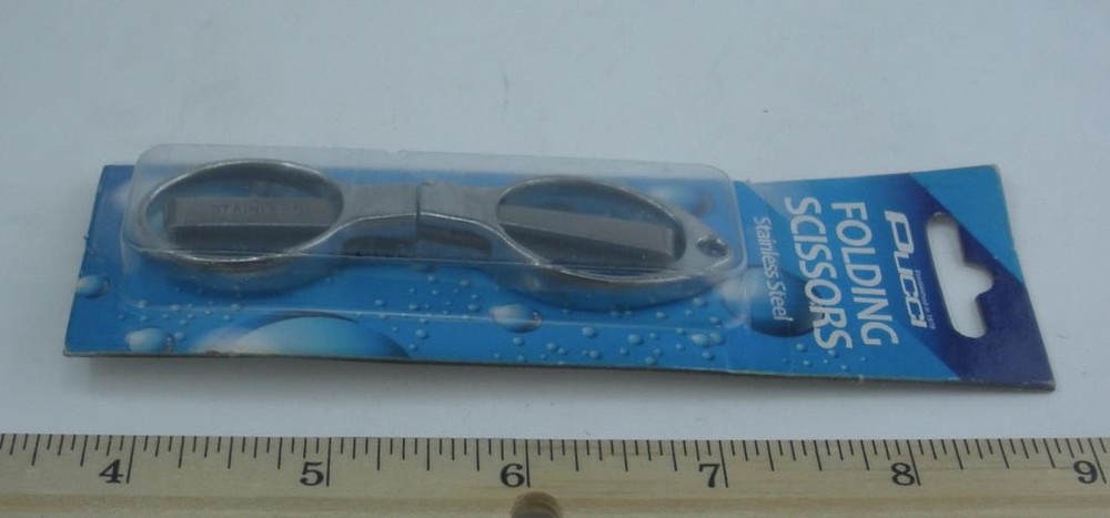 P-Line FS100SS Folding Scissors Stainless Steel
