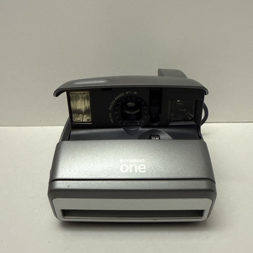 Polaroid One 600 Instant Camera Silver - Great Condition - Untested -