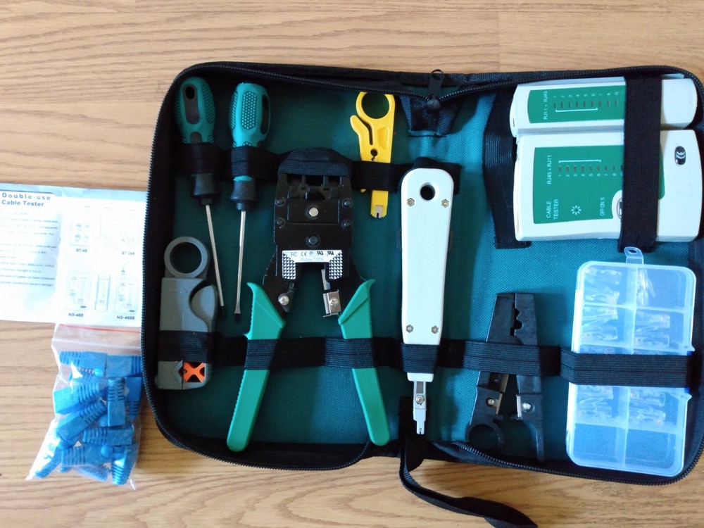 NS-468 ST-248 Multi Functional NETWORK CABLE Tester KIT ST-45 Double USE TESTER