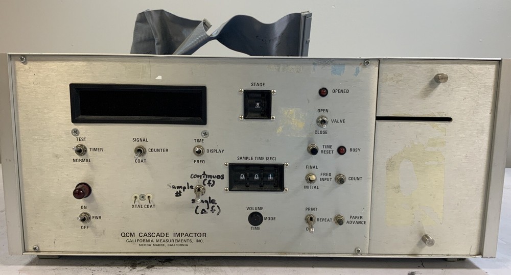 QCM Cascade Impactor  measurements Analyzer Untested-X5D