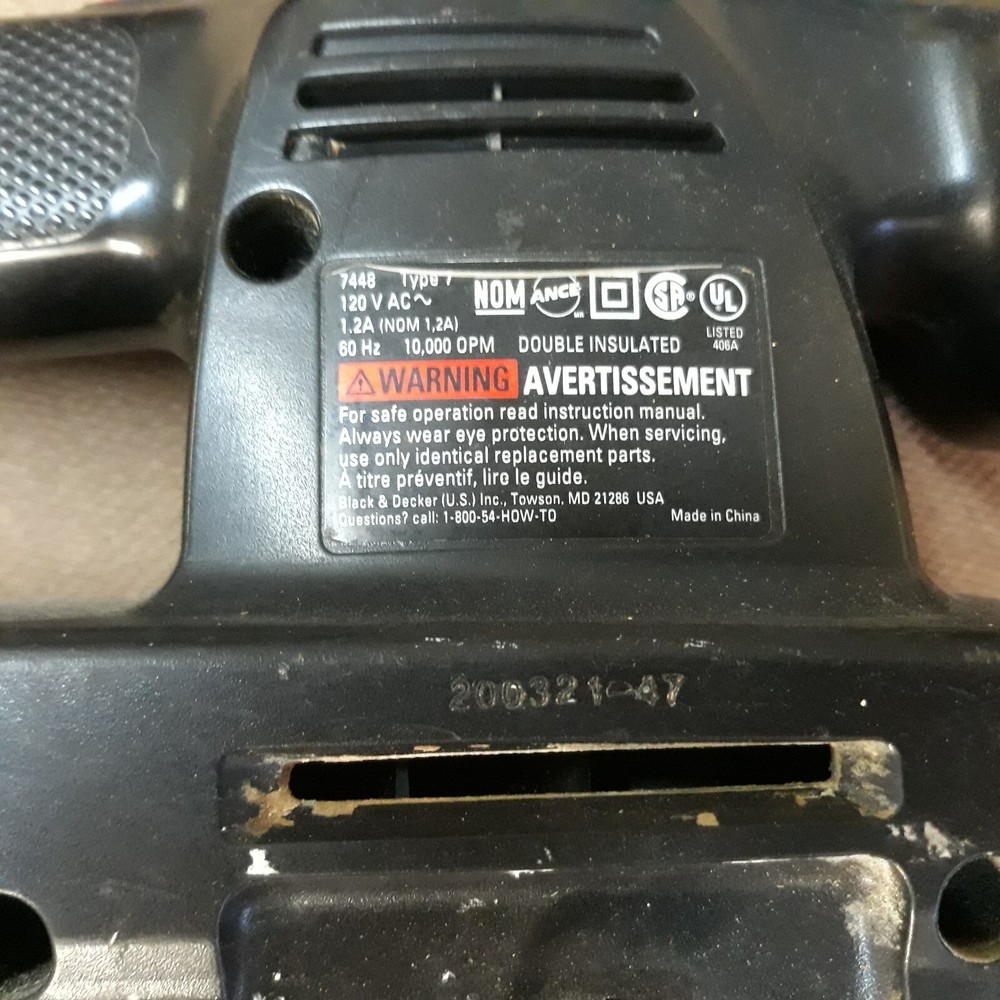 Black & Decker Sander 7448 Type 7