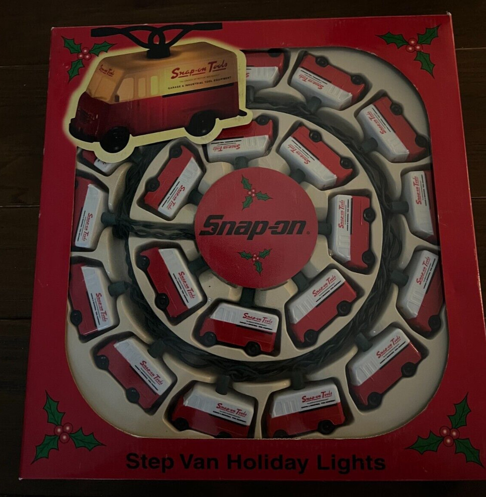 NOS Snap-On Tools Step Van Truck Holiday Lights Light String 2002