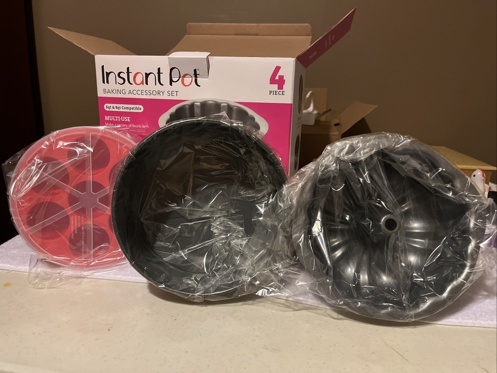 Instant Pot Offical 4-Piece Baking Accessory Set SPRINGFORM Egg Bites FLUTED PAN