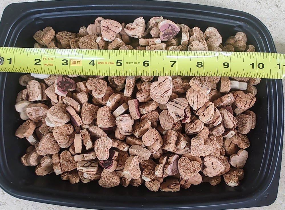 Pre-Cut Wine Corks - Heart Shaped (250+)