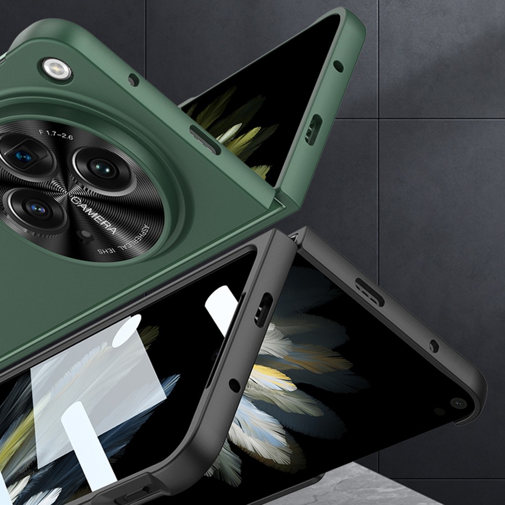 For OnePlus Open Shockproof Hard PC Rugged Protection Case with Screen Protector