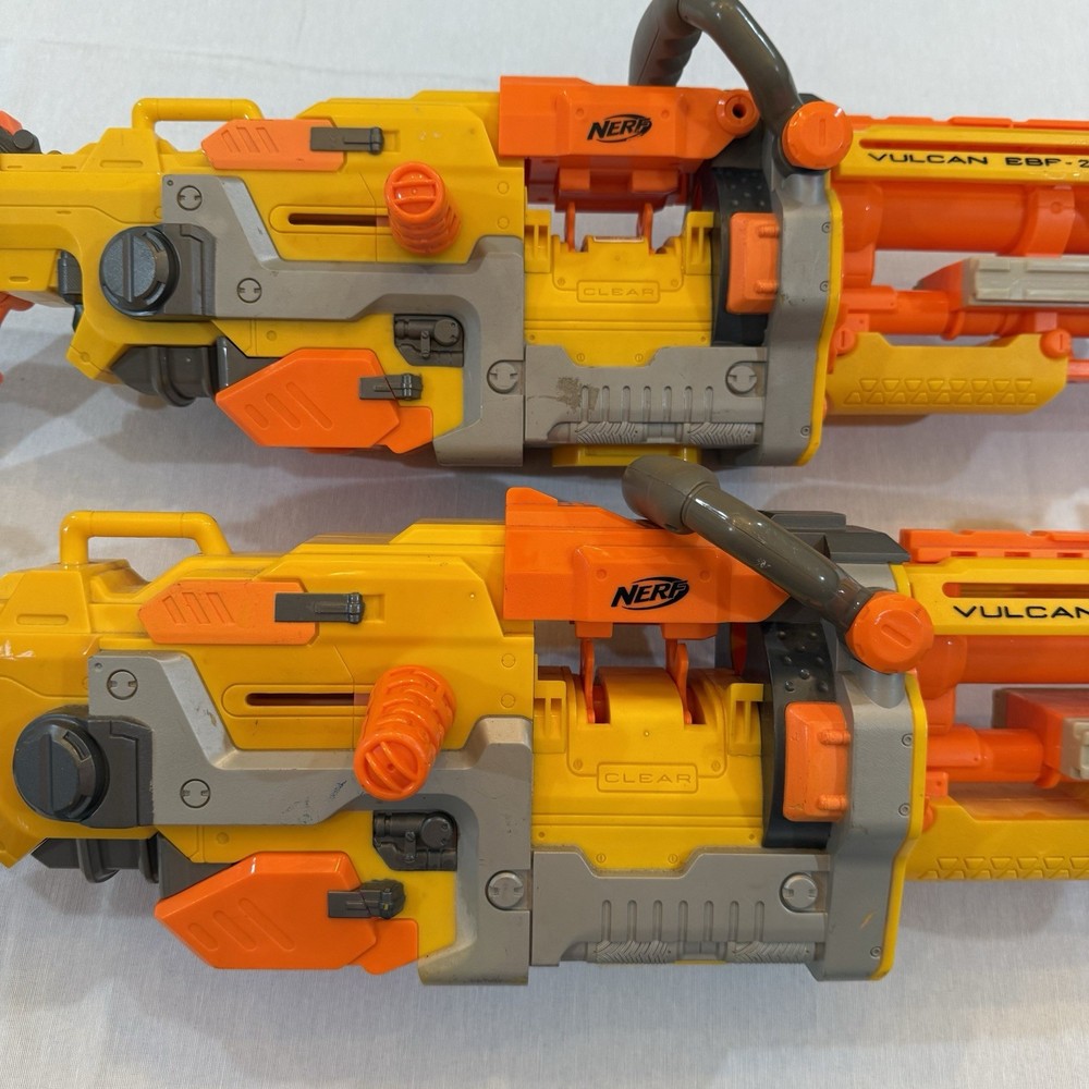 Nerf Vulcan EBF 25 Blaster Dart Gun Untested Missing Battery Tray