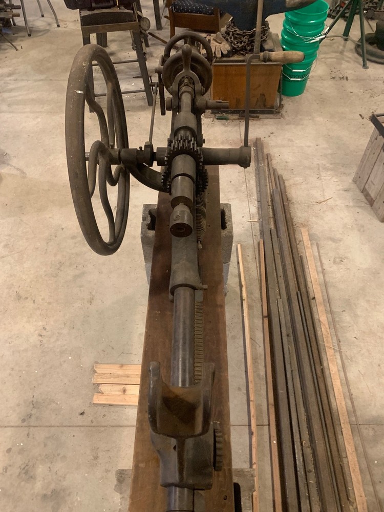 Antique Champion Blower & Forge Drill Press Wall Mount