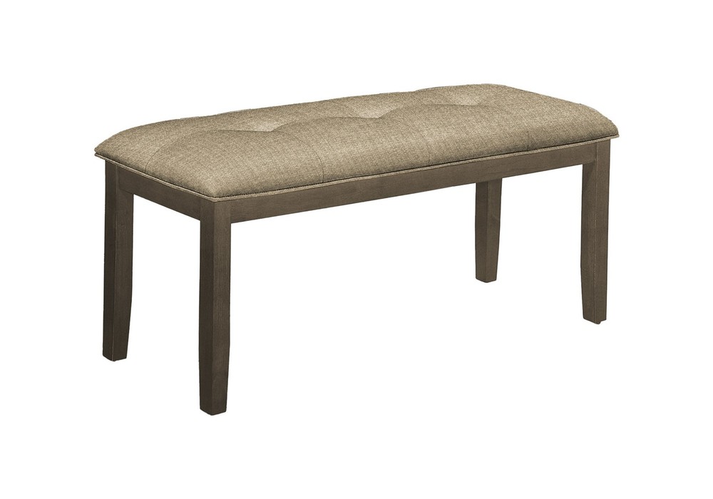 Bench, 44" Rectangular, Dining Room, Entryway, Kitchen, Hallway, Upholstered,