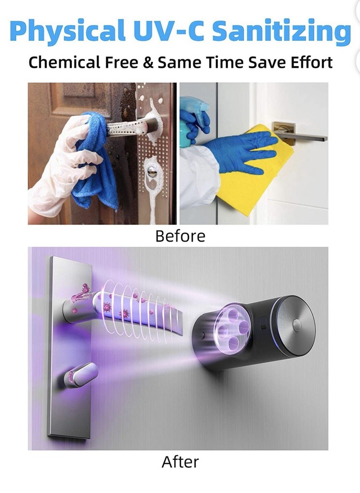 Automatic Door Handle Disinfector UVC Sterilizer