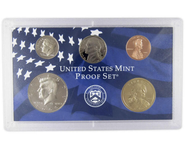 2000 Clad Proof Set U.S. Mint Original Government Packaging OGP Collectible