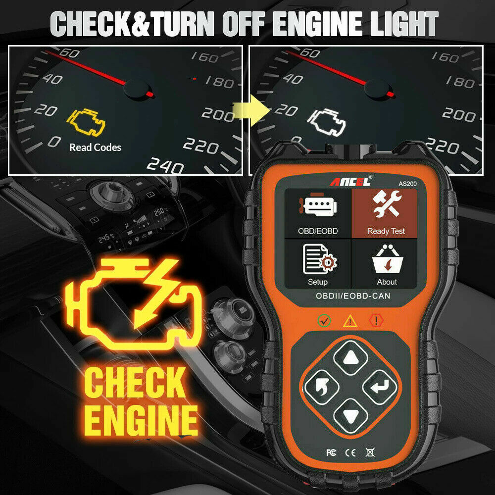 ANCEL AS200 Car Fault Code Reader OBD2 Scanner Check Engine Diagnostic Tool DTC