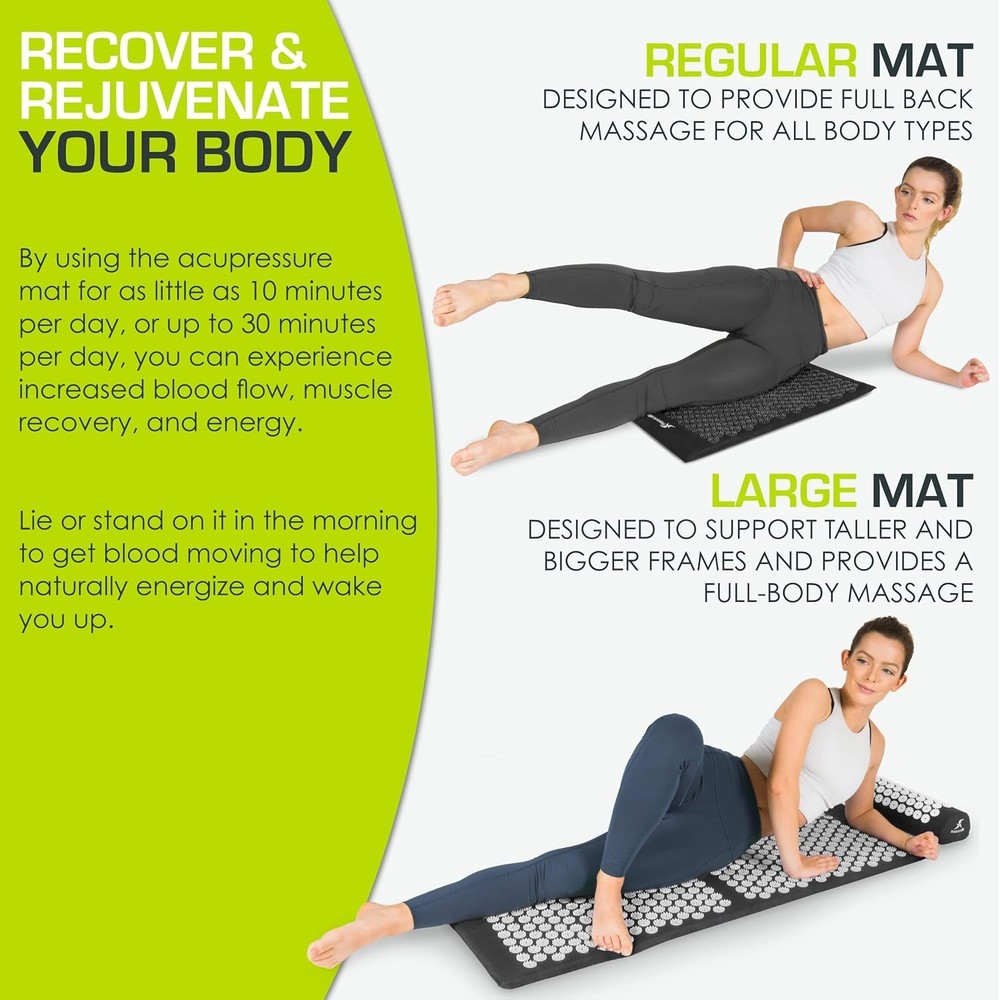 Ultimate Acupressure Mat & Pillow Combo - Experience Deep Muscle Relaxation