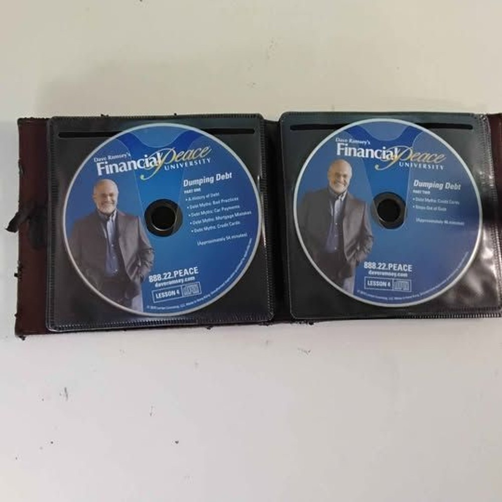 Dave Ramsey's Financial Peace CD's, case & Deluxe Executive Envelope System