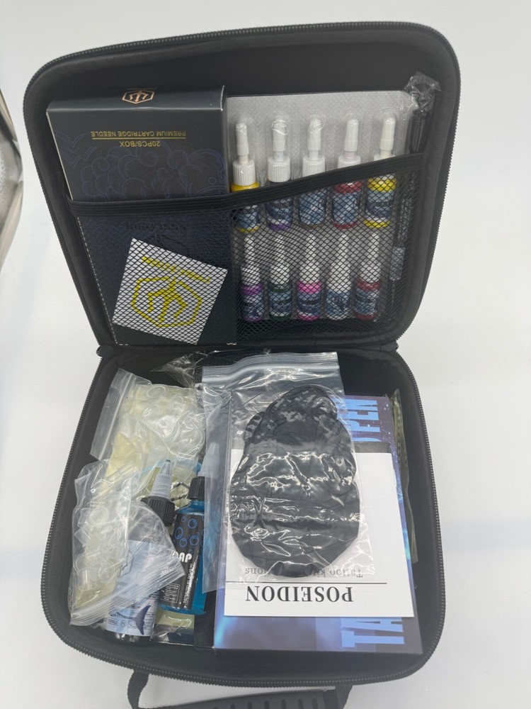 POSEIDON Wireless Tattoo TU25, Complete Kit! For Beginners and Pros
