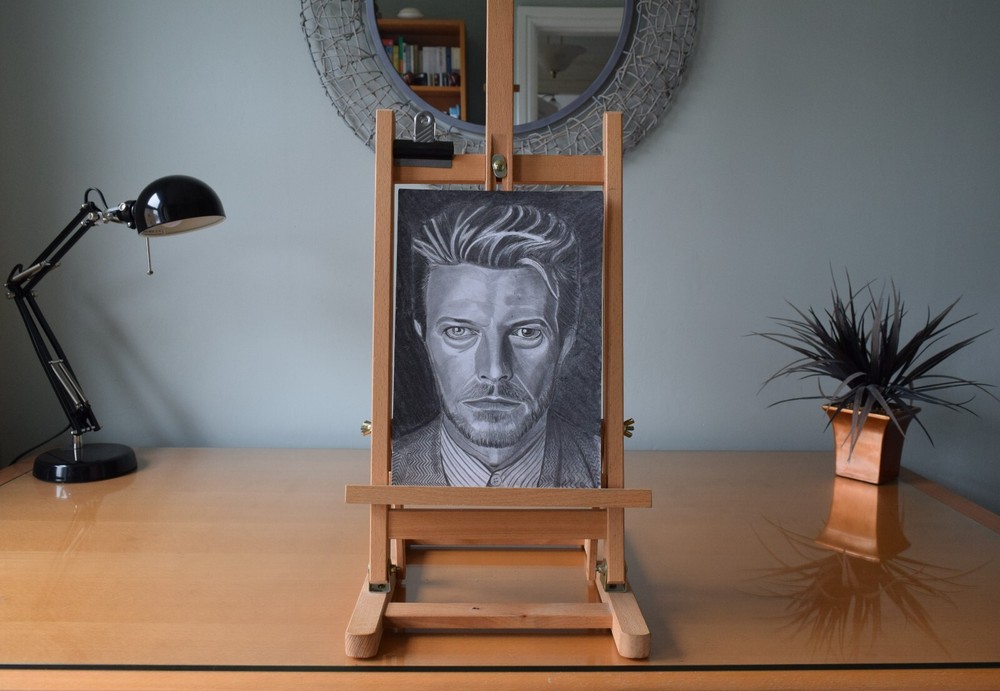 David Bowie Pencil Drawing Art Print A3